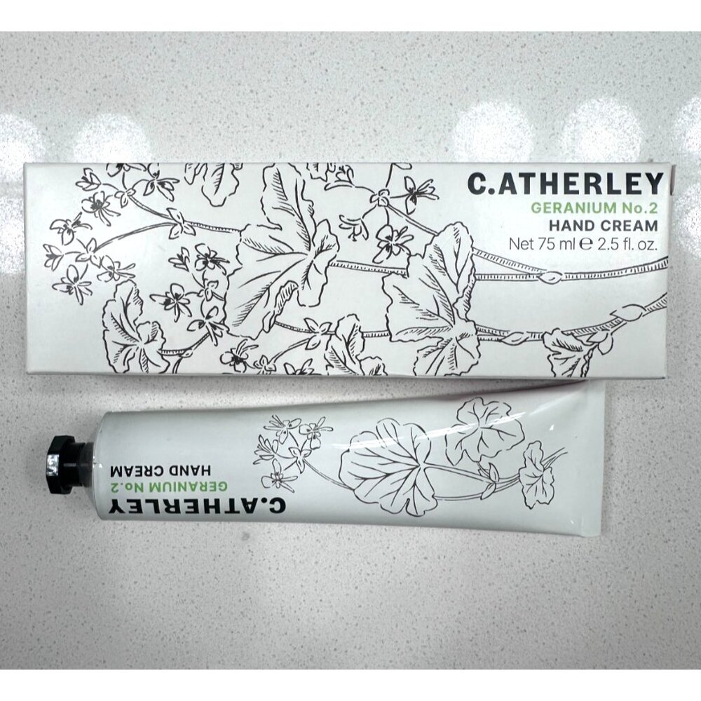 C.Atherley London No 2 HAND CREAM 2.5FLZ /75ML GERANIUM NIB